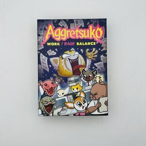 Aggretsuko Work/Rage Balance Card Game. Complete. Open Box.